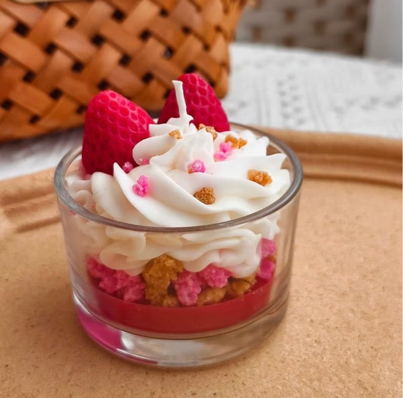 Strawberry Parfait Delight Candle